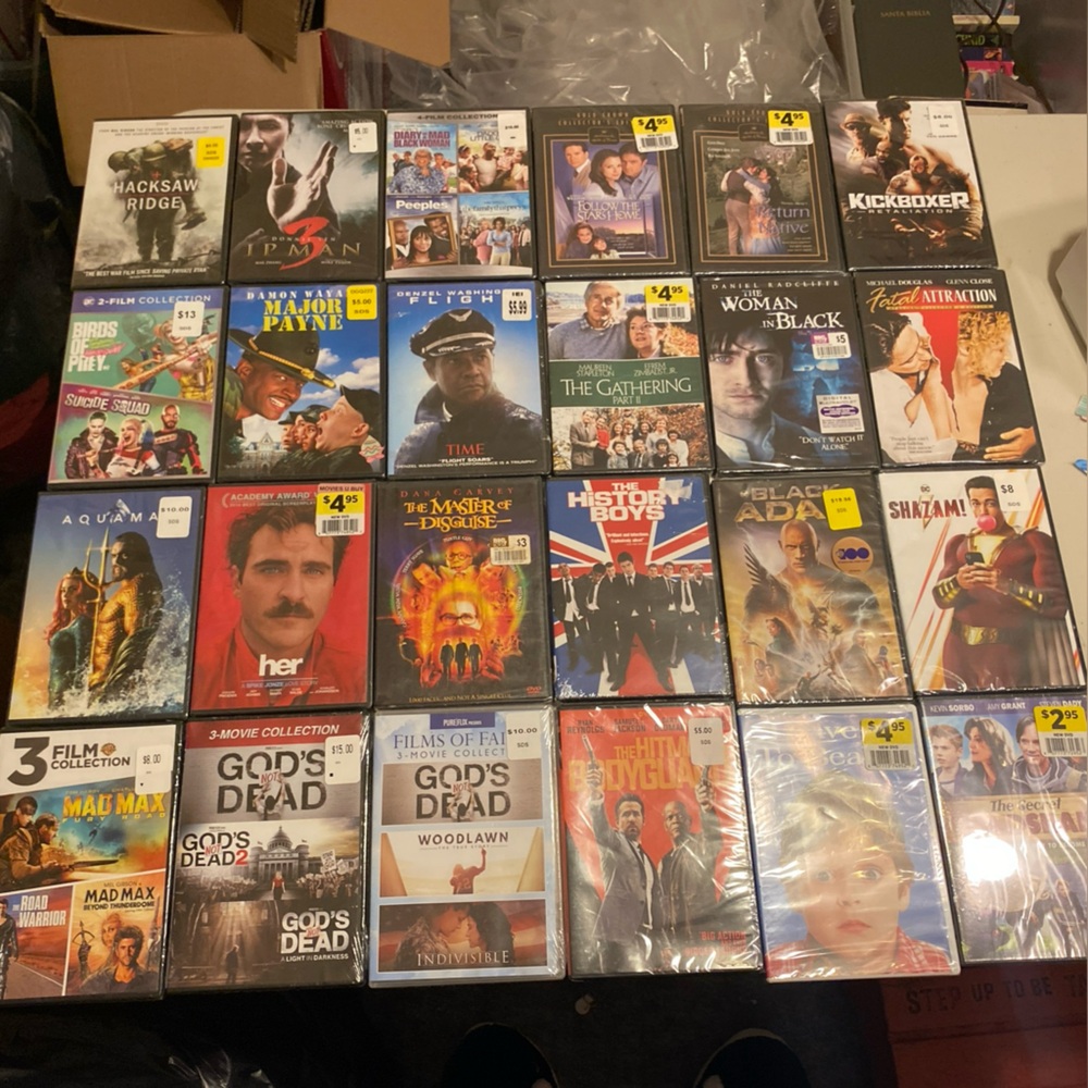 DVD and Blu-ray Disc Collection All Brand New Sealed DVDs Assorted